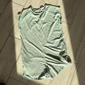 Double Zero Boutique Green Flowy Pocket Romper - Size Medium